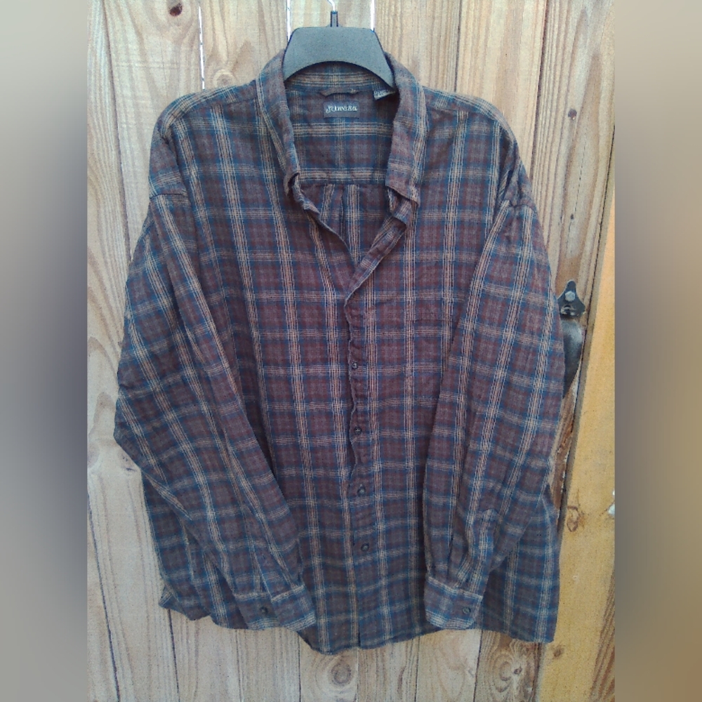St. John's Bay🍀 Plaid Shirt Men 2X Tall